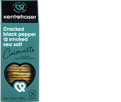 Cracked black pepper and smoked sea salt